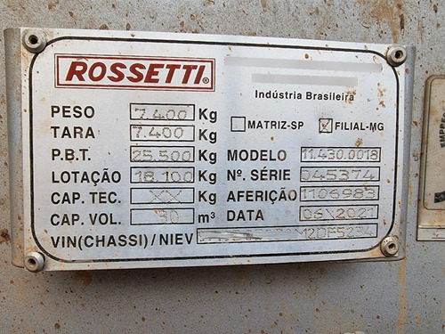 Imagem 13 de 14 de Carreta Rossetti 30 Metros Ano 2021 Levetec 3 Eixos