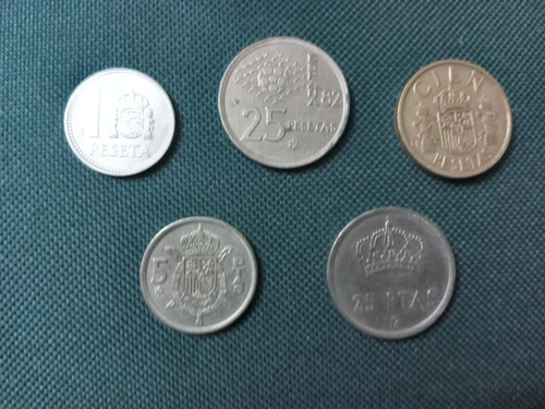 Lote De Monedas Españolas (pesetas)
