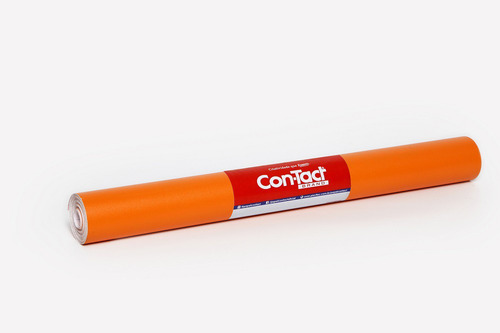Papel Adesivo Autocolante Fosco Opaco 45cm X 10mts Diversos Cor Laranja