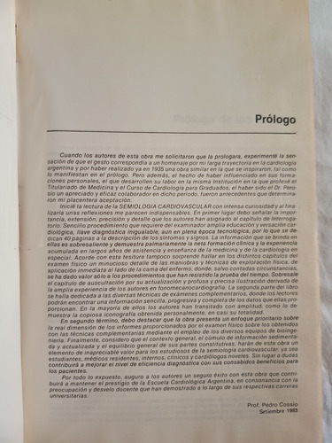 Semiología Cardiovascular Perosio-suárez (Usado)