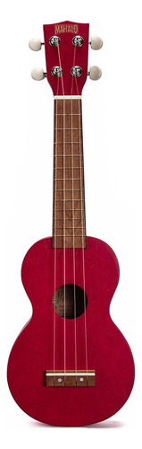 Ukelele Soprano Mahalo Mk1 Rojo Con Funda