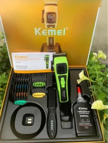 キネマ　kinema mohair hair band Dark Green新品 Hair Clipper 9000 Rpm Verde Km-1862 Kemei Color Verde Lima