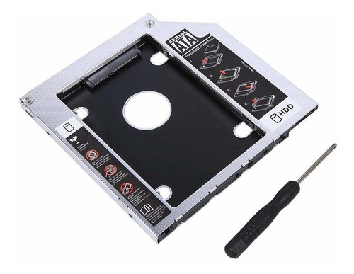 Disco Duro Optico Bay Caddy 0.374 In Aluminio Sata Hdd Ssd