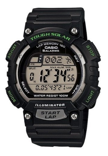 Reloj Casio Digital Corredor Stl-s100h-1 Energia Solar 100m