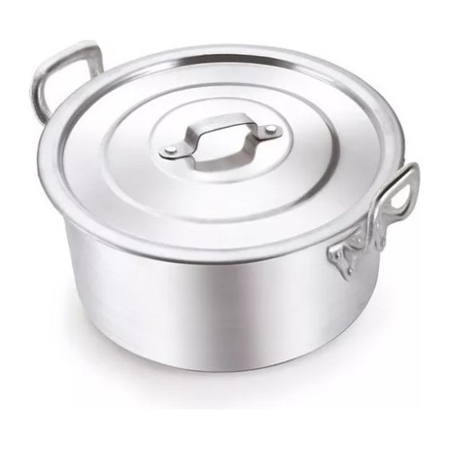 Caçarola Panela 40cm 23 Lts Linha Hotel Alumínio São Jorge Cor Cinza