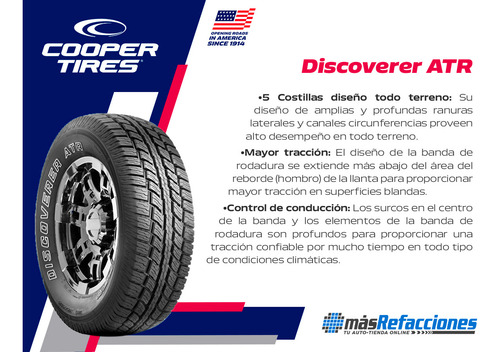 Llanta Cooper Discoverer Atr Lt 215/85r16 115/112 R