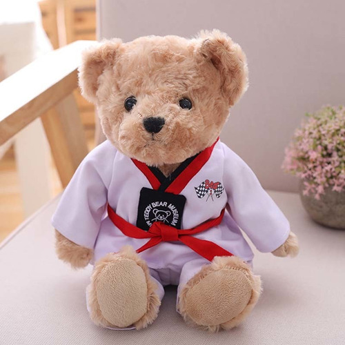 2024 Envío Gratis Lindo Taekwondo Teddy Bear Juguetes De Pel