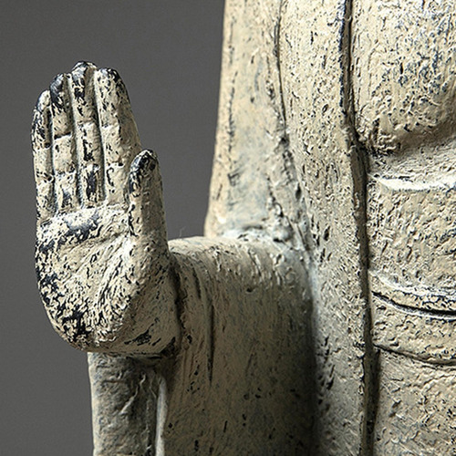 Estatuilla Decorativa De Estatua De Buda Con Base Corta