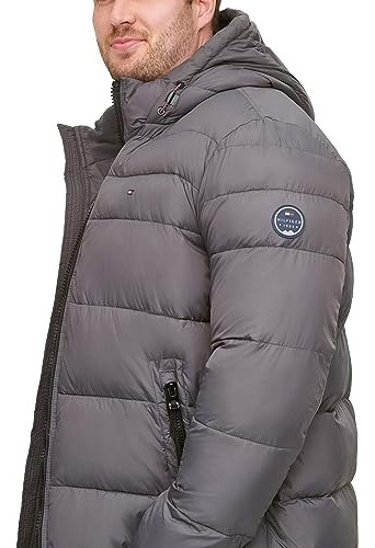 Campera Tommy Hilfiger Puffer C/capucha Y Logo 4xl Big&tall