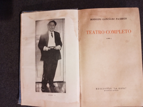 Rodolfo González Pacheco Teatro Completo T.1 Anarquismo 8 Ob