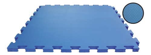 Tapete Tatame Com Encaixe Em Eva Azul 50 Cm X 50 Cm X 1cm