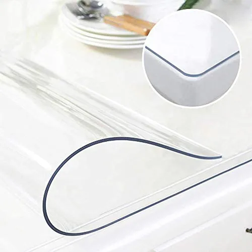Protector De Mesa De Comedor De Plastico Transparente Cuadr