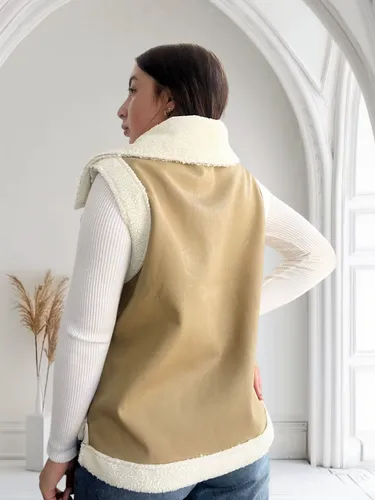 Chaleco Guille Ecocuero Con Corderito