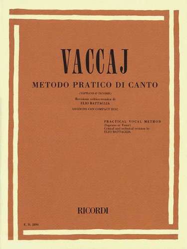 Book : Practical Vocal Method (vaccai) - High Voice: Sopr...