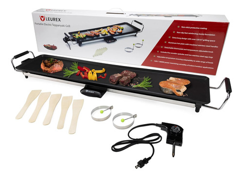 Parrilla Teppanyaki Eléctrica Extra Grande Antiadherente Con