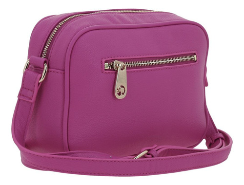 Bolso Tipo Crossbody Barbie Gorett Frank Para Dama Juvenil Fucsia Lisa Níquel Fucsia