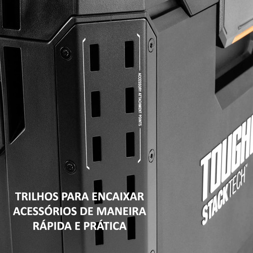 Caixa Modular Toughbuilt Stacktech Tb-b1-b-70r Com Rodas