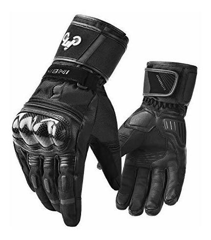 Guantes Moto Cuero Cabra Invierno Waterproof -60 Char-