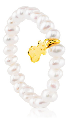 Anillo Tous Pearls De Oro