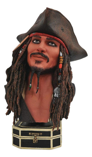 Busto De Resina Jack Sparrow 25,4 Cm Diamond Select Toys
