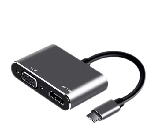 Adaptador 2en1 Tipo C A Hdmi Y Vga 