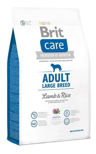Imagen 1 de 1 de Alimento Brit Brit Care Adult para perro adulto de raza grande y gigante sabor cordero y arroz en bolsa de 12kg