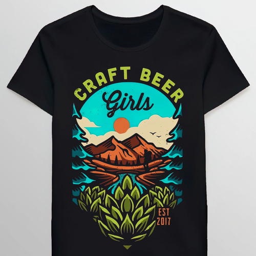 Remera Hiking Craft Beer Girl 91946469