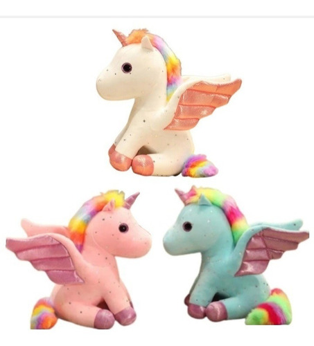 Pack 3 Juguetes Peluche De Unicornio De Felpa Peluche Kawaii