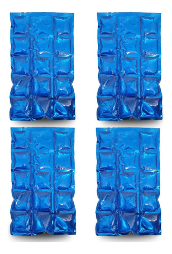 Kit 4 Bolsas Térmica Compressa Gel Cooler Gelo Reutilizável