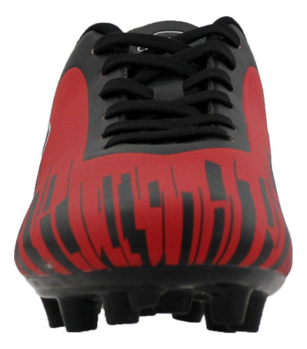 Tenis Hombre Fútbol Charly 1086194 Tachones Negro / Rojo