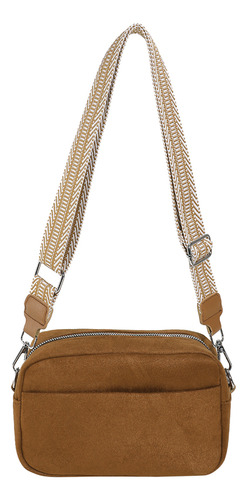 Bolso Bandolera Retro De Gamuza Casual Para Mujer, Estilo St