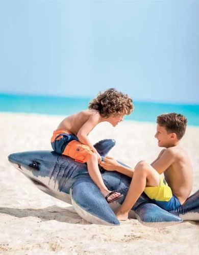 Flotador Tiburon Blanco Realista Intex