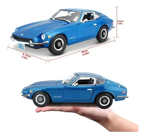 Datsun 240z 1971 Escala 1:18 1/18 Maisto Juguetes Coleccion Azul