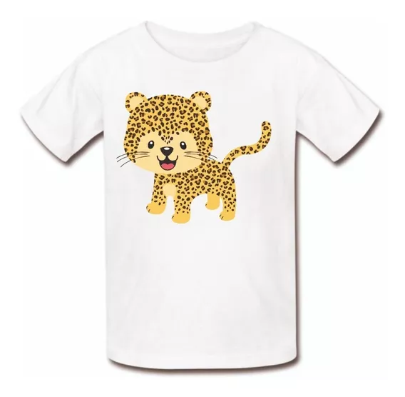 Camiseta Camisa Infantil Menino Menina Safari Tigre Animal