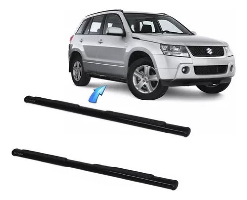 Estribo Tubular Oblongo Preto Grand Vitara 2009 2018