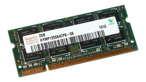 Memória RAM color verde  2GB 1 SK hynix HYMP125S64CP8-S6