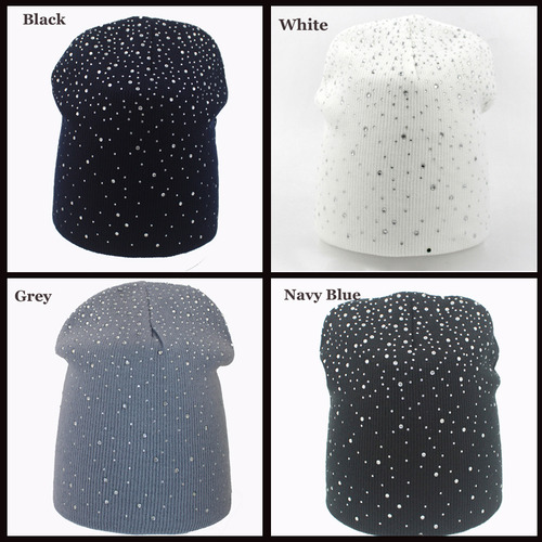 Gorros De Invierno Para Mujer Con Gorro Cálido De Punto Con