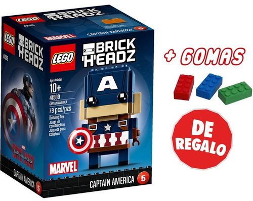 Lego Brickheadz: Capitan America + Regalo