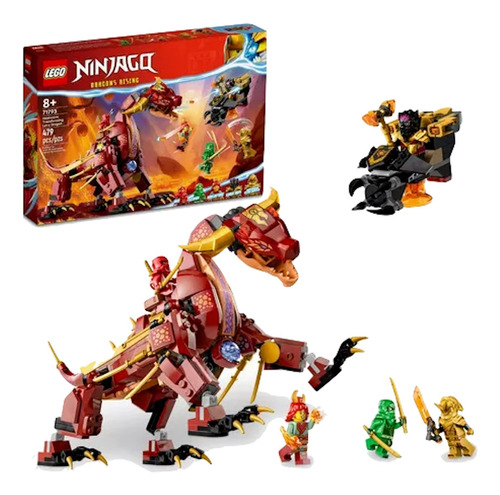 Kit Lego Ninjago 71793 Dragón De Lava Transformable 479 Pz