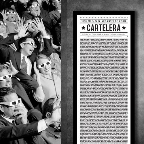 Imagen 4 de 9 de Cartelera, Poster Con 1000 Pelis Para Ver Antes De Morir!