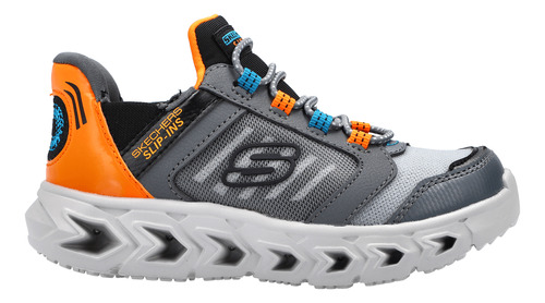 Tenis Skechers Casual S Lights B: Hypno-flash 2.0 Niño Gris