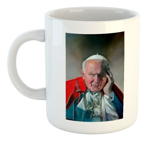 Taza De Ceramica Papa Juan Pablo 2do Religion M6