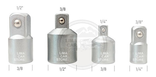 Dado Adaptador 1/2 A 3/8 Rachet Palanca Torquimetro Tooltech