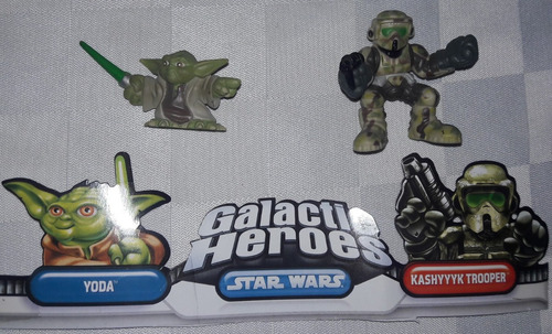 Star Wars Galactic Hero Yoda & Kashyyyk Trooper Hasbro (Usado)