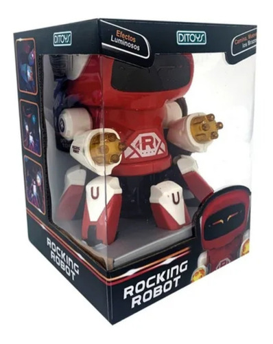 Rocking Robot Camina Con Luz Y Sonido Rock Original Ditoys  