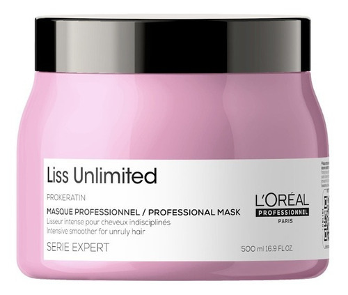 Máscara Liss Unlimited Para Nutrición Del Cabello 500 Ml