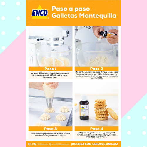 Esencias Enco 60ml Panadería Galletas Repostería 10pz Elegir