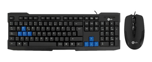 Kit Teclado Y Mouse Para Pc Gio Modelo G21 Usb Teclas En Español, A Prueba De Salpicaduras, Compatible Con Windows, Ios, Android