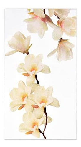 100 Servilletas De Invitados Flor De Magnolia Blanca 3 ...