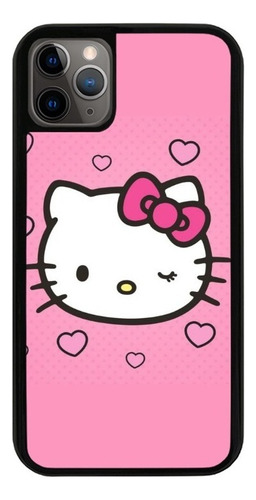 Funda Uso Rudo Tpu Para iPhone Kitty Gato Moda Mujer Lindo 4